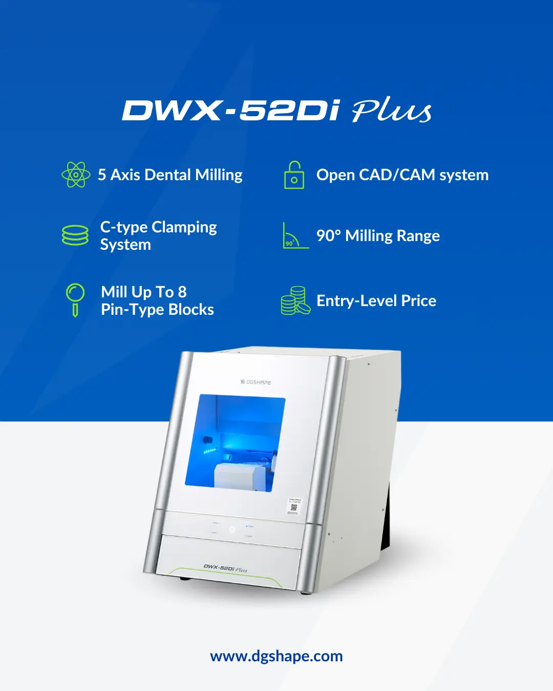 DWX-52Di-JP - DGSHAPE - 歯科用ミリングマシン